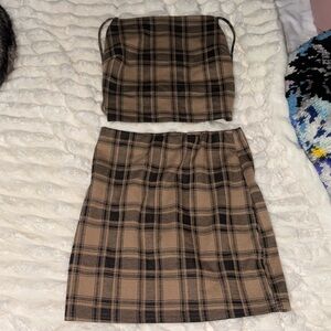 2 piece shirt and skirt set